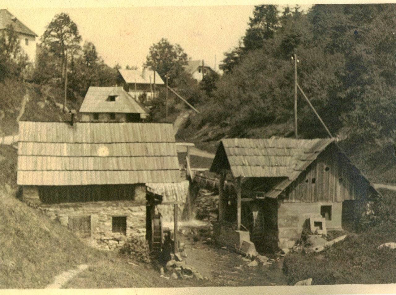 Bach, Haus, Mühle, Schindeldach, Tiffen, Tiffner Bach, Wasser