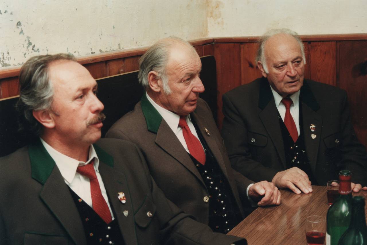 Christian Gfrerer, Ernst Oberortner, Fest, Kärntner Anzug, Mann, Thomas Huber, Tiffen, Tracht