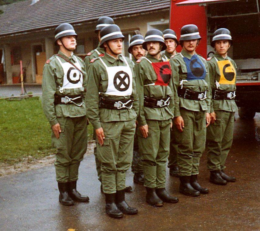 Bewerbsgruppe, Feuerwehr, Feuerwehrmann, Freiwillige Feuerwehr, Kameradschaft, Mann, Tiffen, Uniform